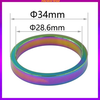 [Tachiuwa2] แหวนรองตะเกียบหน้าจักรยาน ขนาด 28.6 มม. แบบเปลี่ยน สําหรับรถจักรยานเสือภูเขา BMX 6 ชิ้น