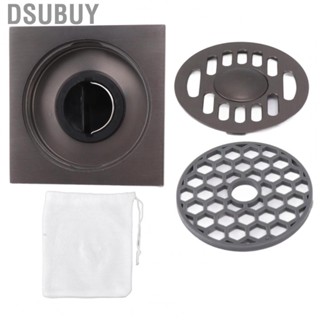 Dsubuy Square Shower Floor Drain Brass Grey Strainer For Washing Machine