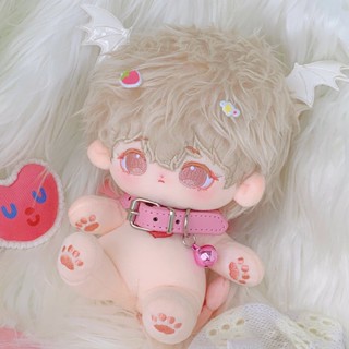 ตุ๊กตาฝ้าย 20 cm. ตุ๊กตาหมีแสนหวาน ตุ๊กตาปีศาจสีชมพู