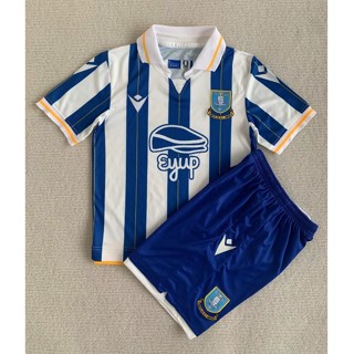 【จัดส่งด่วน】ชุดเสื้อกีฬาแขนสั้น ลายทีมชาติฟุตบอล sheffield wednesday f.c สําหรับเด็ก และผู้ใหญ่