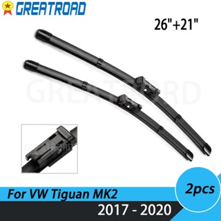 ใบปัดน้ําฝนกระจกหน้ารถยนต์ LHD 26 นิ้ว 21 นิ้ว สําหรับ VW Tiguan MK2 2017 2018 2019 2020