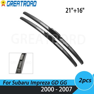 ใบปัดน้ําฝนกระจกหน้า ไฮบริด 21 นิ้ว และ 16 นิ้ว สําหรับ Subaru Impreza GD GG 2000-2007