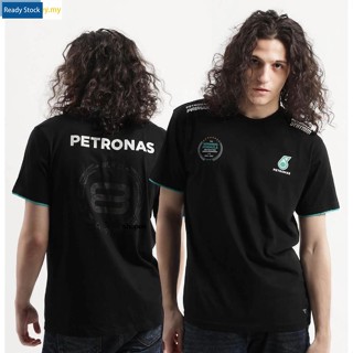 【พร้อมส่ง】PETRONAS เสื้อยืด พิมพ์ลาย 8th World Constructors Championship Celebr8 สีดํา