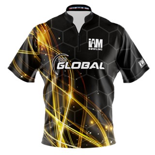 เสื้อโปโล 3D พิมพ์ลายโบว์ลิ่ง 900 Global DS 1531-9G