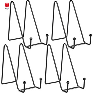 ขาตั้งกรอบรูป โลหะ ขนาด 6 นิ้ว สีดํา สําหรับตกแต่งสมุดภาพ แท็บเล็ต 4 แพ็ก