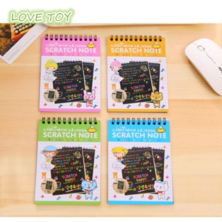 สมุดวาดภาพระบายสี รูปกราฟฟิติ Nkodok Scratch Paper Art Set สีสันสดใส สําหรับเด็กนักเรียน