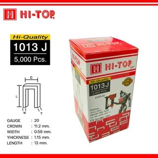 HI-TOP ลูกแม็กขาคู่ ลูกแม็ก ขาคู่ ยิงไม้ เบอร์ 1004J, 1006J, 1008J, 1010J, 1013J,1016J, 1019J, 1022J (กล่องละ 5,000 นัด)