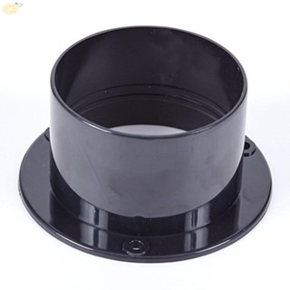 【VARSTR】Straight Pipe Round Shape Wall-mounted ABS Air-Ducting Connection Black