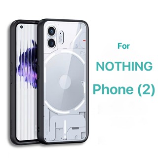 เคสแผงด้านหลังแบบใสถุงลมนิรภัยที่มองไม่เห็นสำหรับ Nothing Phone 2 Case กันกระแทก ปกป้องกล้อง ปกป้องหน้าจอ ฮาร์ด PC กรอบ TPU นุ่ม