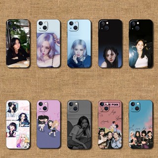 เคสโทรศัพท์มือถือ ซิลิโคนนุ่ม ลายบูช สําหรับ iPhone 13 Mini 14 Plus Jisoo blackpink