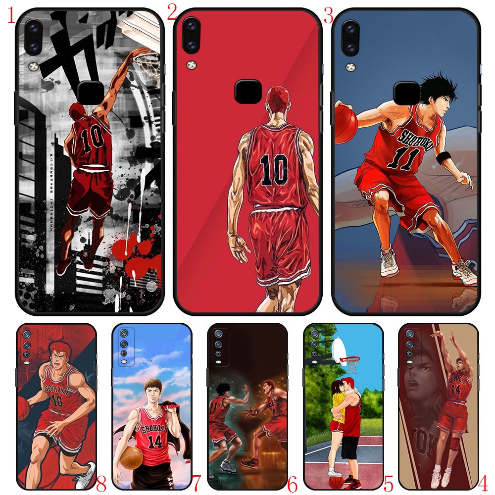 Vivo Y76 S Y74S Y15S Y15A T14 Y10 4g V23 Pro Y75 T1 5g Slam Dunk อะนิเมะนุ่มสีดําเคสโทรศัพท์