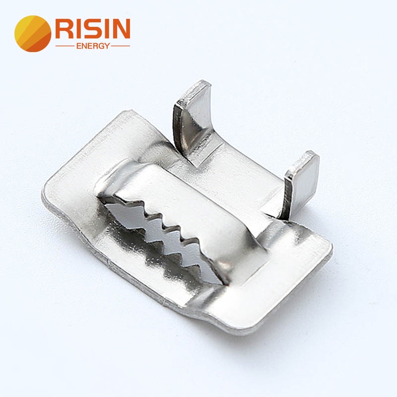 Risin หัวเข็มขัดล็อคหู สเตนเลส 304 SUS 12 มม. 16 มม. 20 มม. พร้อมสายคล้อง 20 ชิ้น ต่อล็อต