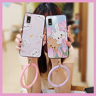 ring ultra thin Phone Case For Sharp Aquos wish3/737 cute Cartoon personality youth heat dissipation Back Cover trend simple