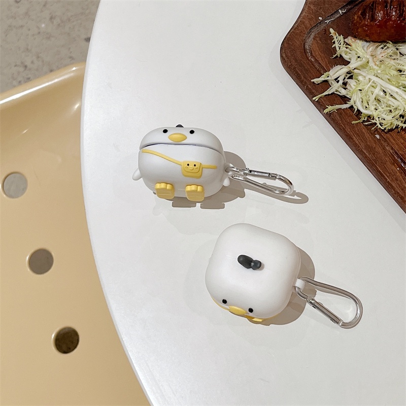 เคสซิลิโคนนิ่ม ลายการ์ตูนเป็ด 3D สําหรับ Samsung Galaxy Buds-2-Live-Pro