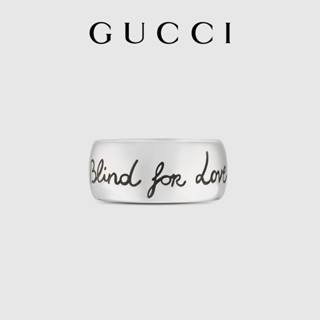 [พร้อมกล่องบรรจุภัณฑ์] พร้อมส่ง แหวนเงิน GUCCI GUCCI "Blind For Love"