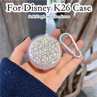 【Ĕĕ】เคสหูฟัง แบบนิ่ม ลายการ์ตูนดิสนีย์ K26 สําหรับ Disney K26