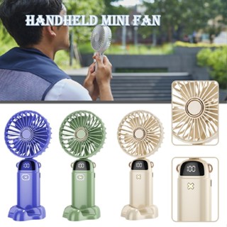 Handheld Mini Fan Aromatherapy Small Electric Fan Portable USB Rechargeable Fan