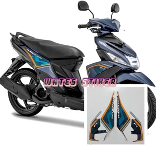 สติกเกอร์รูปลอก สีฟ้า สําหรับติดตกแต่งรถจักรยานยนต์ Yamaha Mio m3 125 mio125 2019 2020