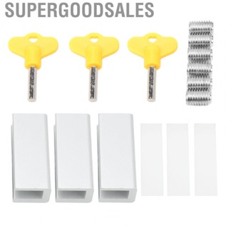 Supergoodsales Sliding Door Window Lock Security Restrictor for Bedroom