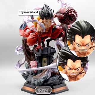 ฟิกเกอร์ One Piece Luffy Wano Country Gk Snake Man Luffy ขนาด 38 ซม. พร้อมไฟ Pvc