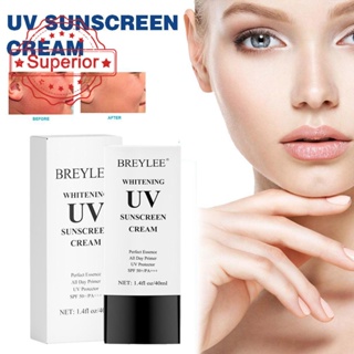 Breylee ครีมกันแดด ไวท์เทนนิ่ง กันแดด UV SPF50+ PA+++ สําหรับใบหน้า และร่างกาย 40 มล. H5V4