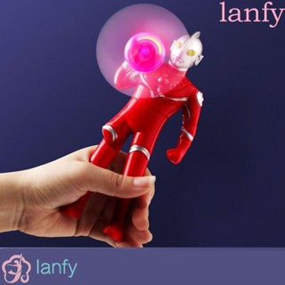 Lanfy พัดมือถือ พลาสติก ขนาดเล็ก ลายอุลตร้าแมน สไปเดอร์แมน คลายเครียด แฟชั่น สําหรับกลางแจ้ง