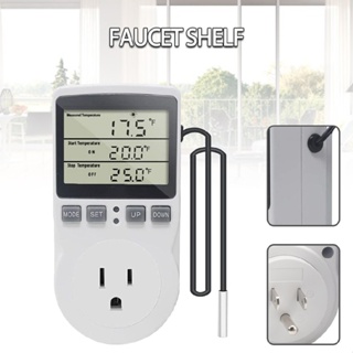 Digital Thermostat Outlet Plug Temperature Controller Socket Heating Cooling