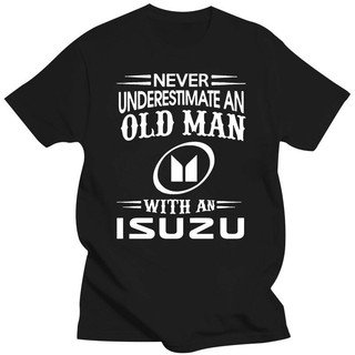 เสื้อยืด พิมพ์ลายรถยนต์ Isuzu Joke Old Man D Max Fathers Dad Novelty ขนาดใหญ่ สําหรับผู้ชาย ไซซ์ S Xxl