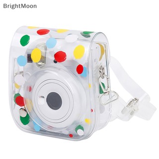 Brightmoon เคสกระเป๋า PVC ลายจุด สําหรับกล้องโพลารอยด์ Instax Mini 12 11 1 ชิ้น