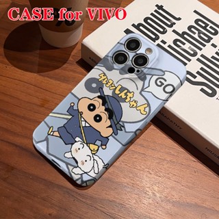 เคสโทรศัพท์มือถือแบบแข็ง กันกระแทก ลายการ์ตูนชินจัง สําหรับ VIVO T2X V20Pro V23 V23Pro V23e V25Pro V27 V27e X30 X50 X60 X70 X80 X90