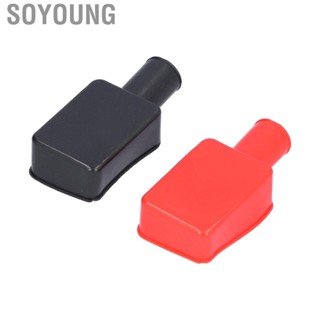 Soyoung bornes bateria auto connectors terminals   Terminal Covers Rubber Positive Negative Post Stud Insulating Protective