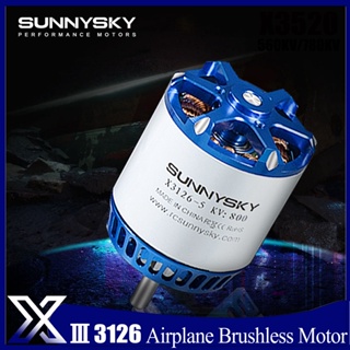 Sunnysky มอเตอร์ไร้แปรงถ่าน X3126-III 3126 550KV 800KV สําหรับโดรนบังคับ 30E 3D 3A