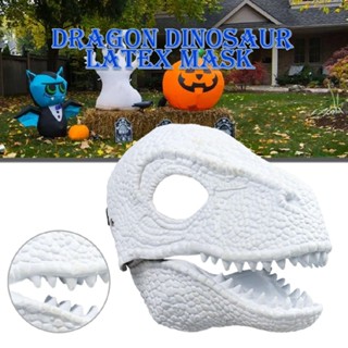 New Dinosaur Dino Mask Halloween Costumes Role Play Novelty Holiday Latex Mask