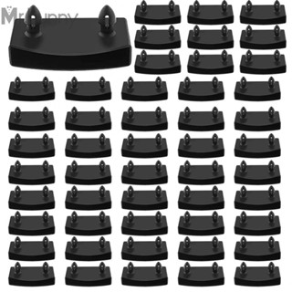 จุกปิดปลายเตียงนอน แบบหนัง พลาสติก ขนาด 10x55 มม. สีดํา 50 ชิ้น