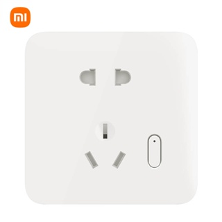 Xiaomi Mijia Smart Wall Socket Mijia App รีโมทคอนโทรลสวิทช์ไฟฟ้าสถิติเสียงควบคุมระยะไกล OTA อัพเกรดสําหรับแอพ MiHome