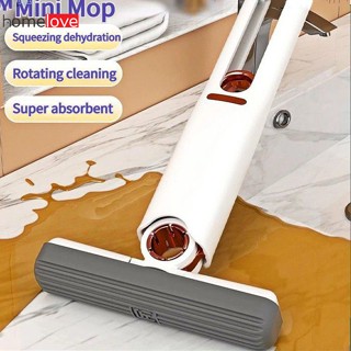 Ready Stock Mini Table Mop 1set With Replacement Head Household Mini Desktop Glass Cleaning Tools Sponge Mop Bathroom Cleaning Tool homelove