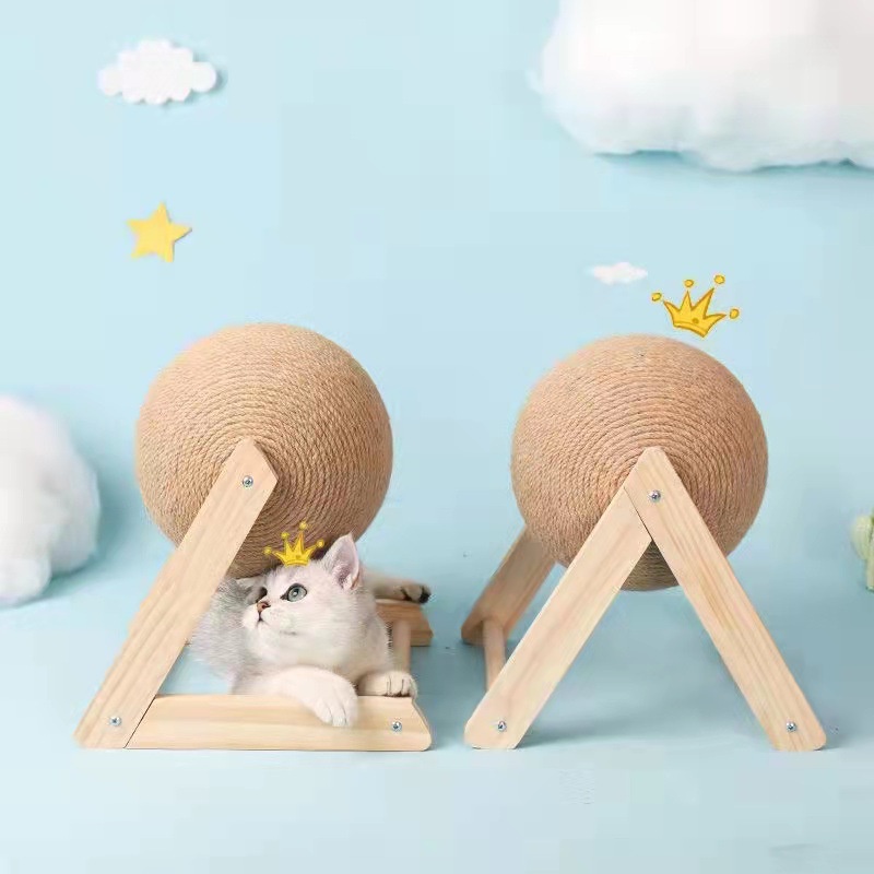 พร้อมส่ง ที่ลับเล็บแมว ที่ฝนเล็บแมว ของเล่นแมว บอลฝนเล็บแมว ที่ฝนเล็บแมวลูกบอล ลูกบอล ของแมว รางบอลแมว บ้านแมว ที่นอนแมว ราคา ถูกที่สุด ดีลบีเคเค แกลเลอรีภาพที่ 2