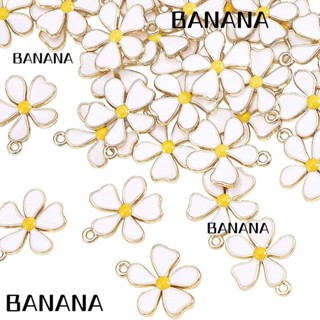 Banana1 สร้อยข้อเท้า โลหะผสม ลายดอกไม้น่ารัก 5 กลีบ 18*22 มม. 30 ชิ้น