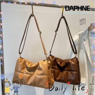 DAPHNE กระเป๋าสะพายข้าง หนัง Pu สไตล์วินเทจ