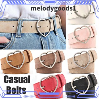 Melodygoods1 เข็มขัดหนัง เนื้อแมตต์ ปรับขนาดได้ สําหรับผู้หญิง