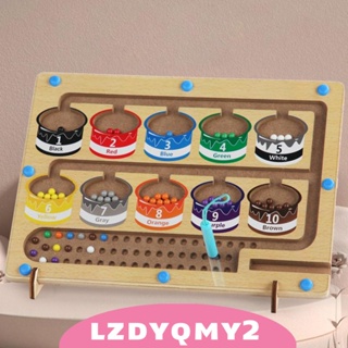 [Lzdyqmy2] บอร์ดไม้เขาวงกต นับเลข สีสันสดใส ของเล่นเสริมการเรียนรู้ สําหรับเด็กก่อนวัยเรียน