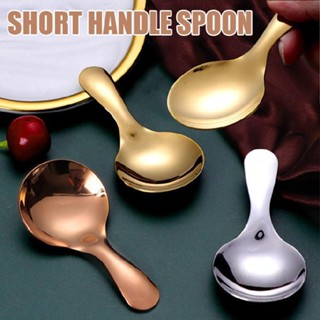 1pc Short Handle Spoon Sugar Salt Spice Spoon Tea Coffee Scoop For Home Kitchen