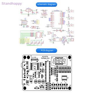 Standhappy ใหม่ ชุดประกอบวิทยุ FM หลอดนิกซี่ อะไหล่เชื่อมเสาหิน DIY สําหรับฝึกการสอน