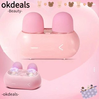 OKDEALS กล่องเก็บน้ํายาล้างคอนแทคเลนส์ รูปกระต่าย สําหรับนักเรียน