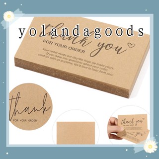 Yola การ์ดคราฟท์กระดาษคราฟท์ "Thank You For Your Order" 30 ชิ้นสําหรับของขวัญ