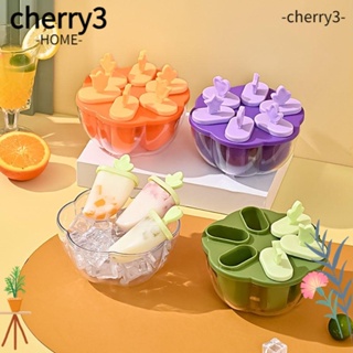 Cherry3 แม่พิมพ์ไอศกรีม รูปผลไม้ คุณภาพสูง ใช้งานง่าย ทําความสะอาดง่าย สําหรับบ้าน