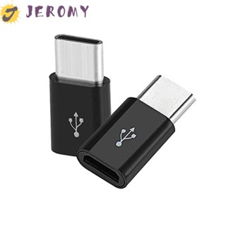 Jeromy อะแดปเตอร์แปลงสายชาร์จ Micro USB เป็น USB-C Type C ขนาดเล็ก สวยหรู สําหรับโทรศัพท์มือถือ