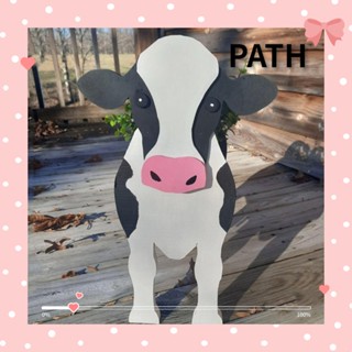 PATH Cow Planter DIY Home Decor Courtyard Decorations Pot Trays Plant Pots