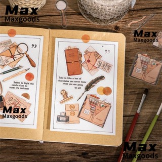 Maxg สติกเกอร์ ลายขนมปัง กาแฟ งานฝีมือ DIY สําหรับติดตกแต่งไดอารี่ ไดอารี่ 40 ชิ้น