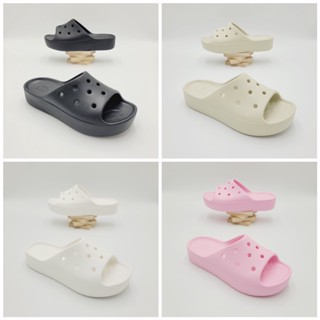 รองเท้าแตะแฟชั่น สไตล์ Crocs Classic Platform Slide